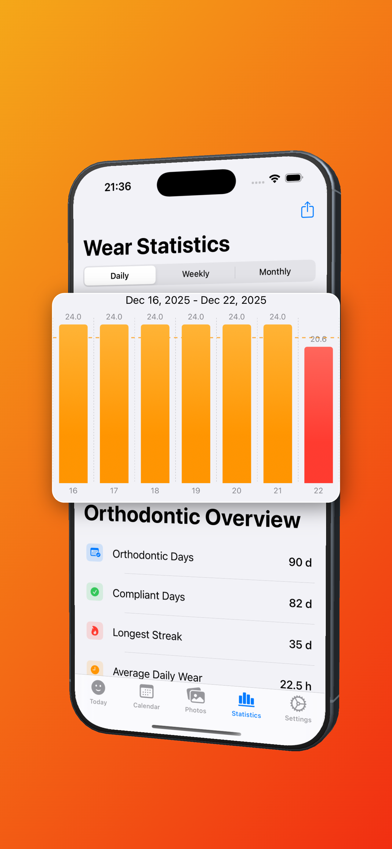 App Screenshot 3 - Statistics